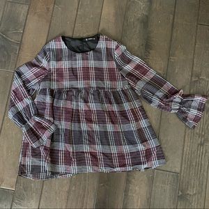 Long sleeve baby doll shirt size small